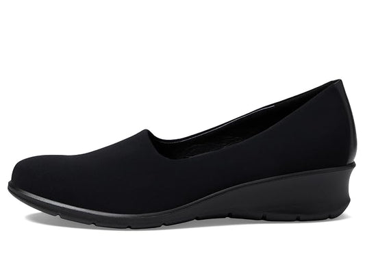 ECCO Felicia Stretch wedge shoes in black