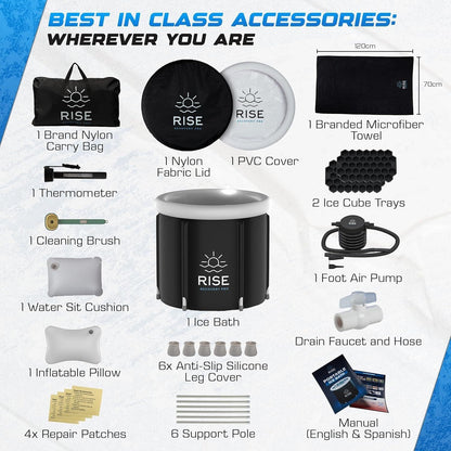 Rise Recovery Pro Freestanding Portable Ice Tub