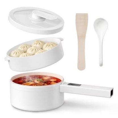 Casualife 2L Electric Hot Pot with Steamer – 6‑in‑1 Multifunction Cooker