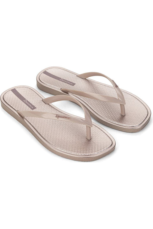 Ipanema Solar Color flip-flops in beige metallic