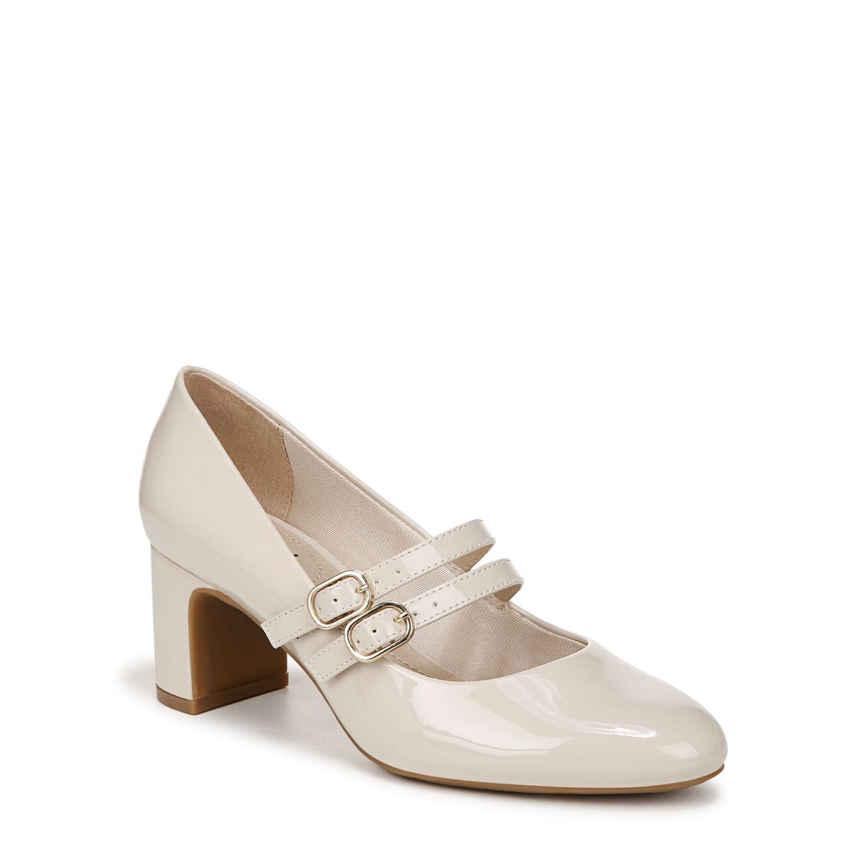 LifeStride True Mary Jane pump in almond milk faux leather