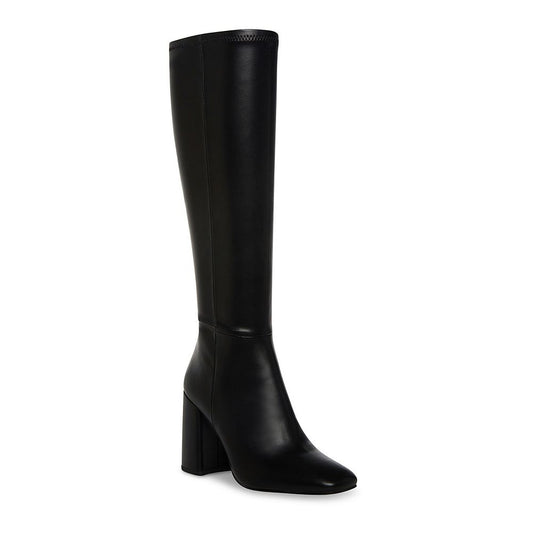 Madden Girl Winslow block-heel knee-high boots in black