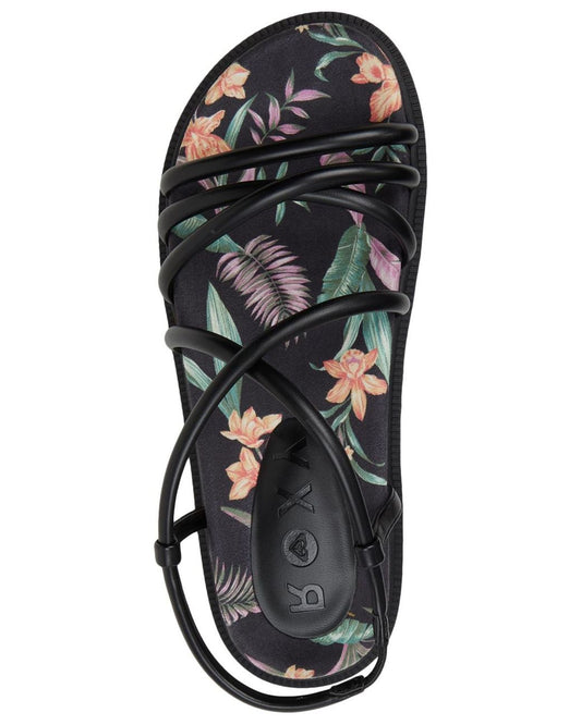 Roxy Brooke strappy sandals in Island Floral