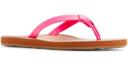 Roxy Luv Me Knot women's flip-flop sandal in Hot Pink