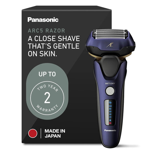 Panasonic ES-ALV6HA ARC5 Electric Razor for Men, 5-Blade Shaver, Navy