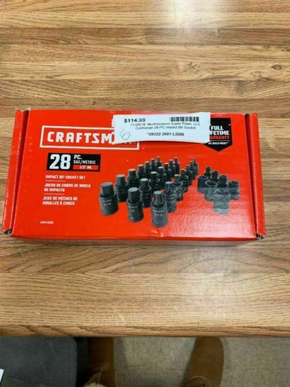 Craftsman CMMT42031 Impact Bit Socket Set 28 pc - Black