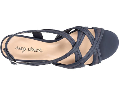 Easy Street Women’s Tristen Dress Sandal – Black (8M)