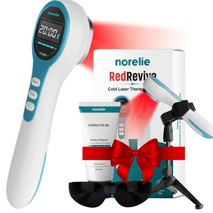 Norelie RedRevive Cold Laser Therapy Wand with Stand & Conductive Gel
